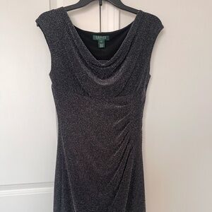 Black Ralph Lauren Dress, Cowl Neck
